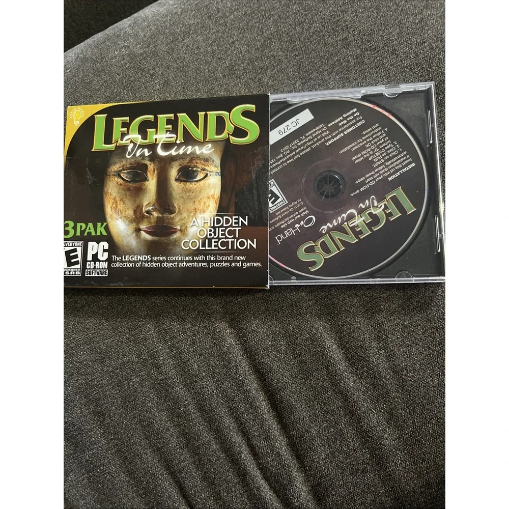 On Hand Legends On Time PC Game 3-Pak Everyone Black Hidden Object Collection